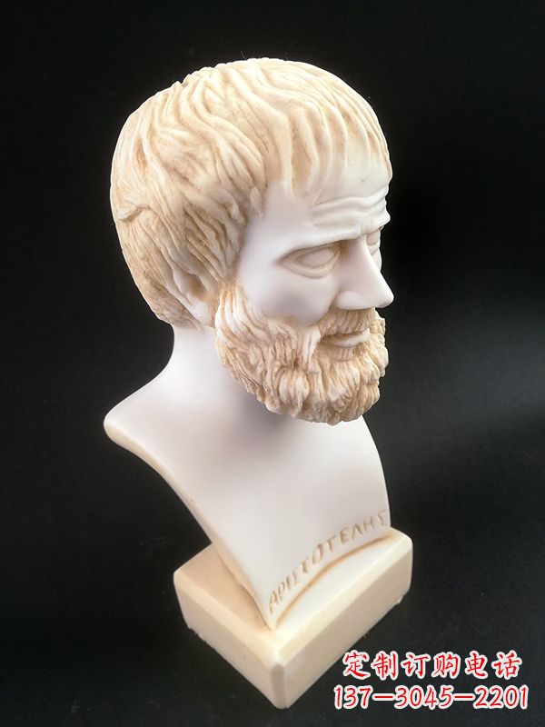 德州世界古代史上伟大的哲学家亚里士多德石雕胸像古希腊人物雕塑