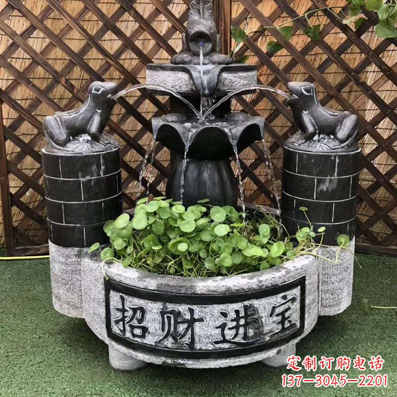 德州双层喷泉石雕
