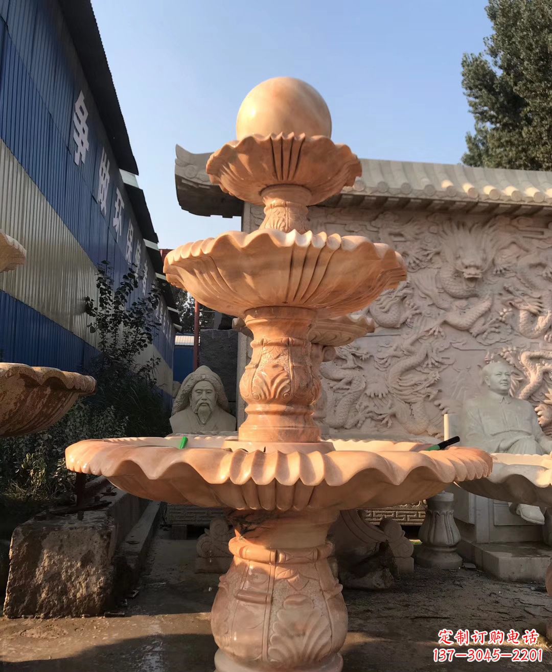 德州水池风水球