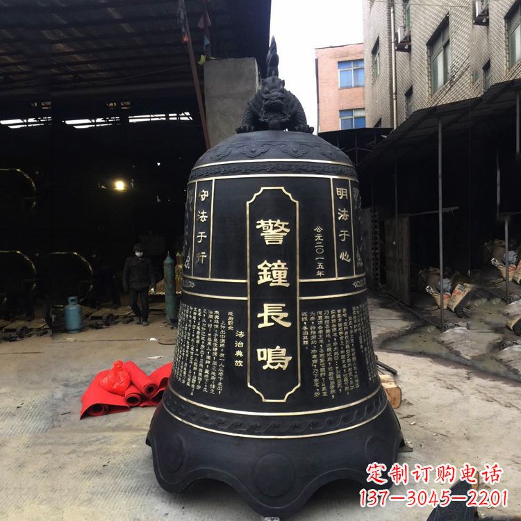 德州寺庙铜钟雕塑