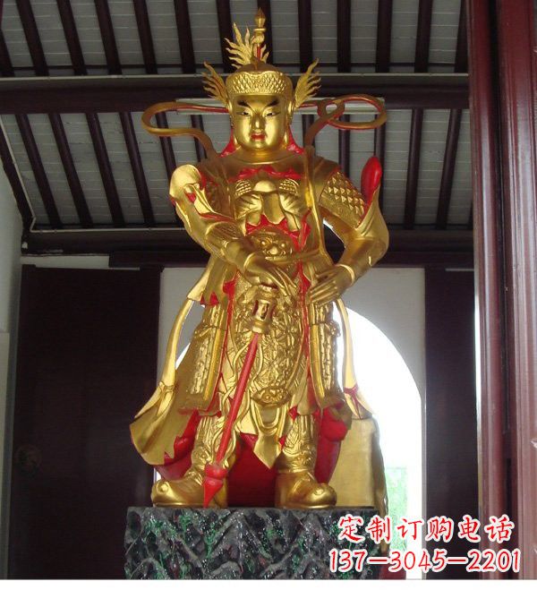 德州寺庙韦陀菩萨铜雕