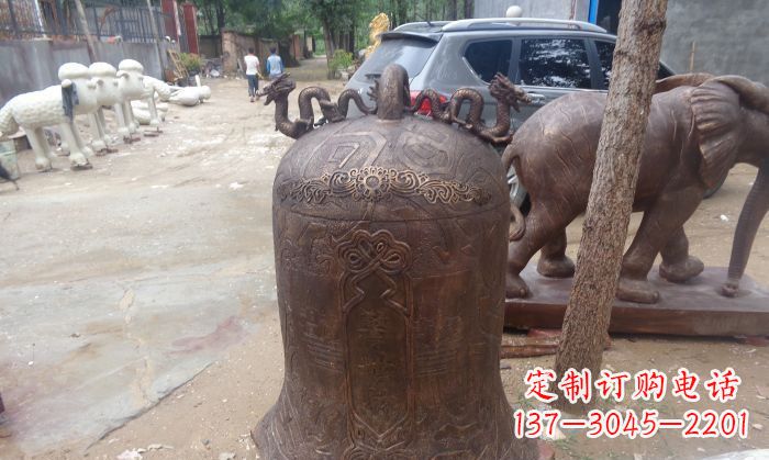 德州寺庙铸铜钟铜雕 (3)