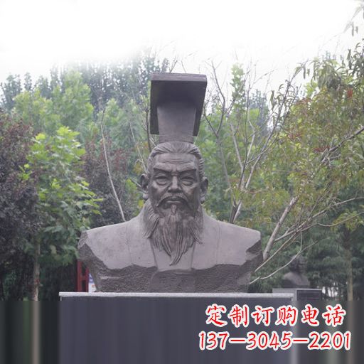 德州隋朝开国皇帝隋文帝杨坚石雕头像