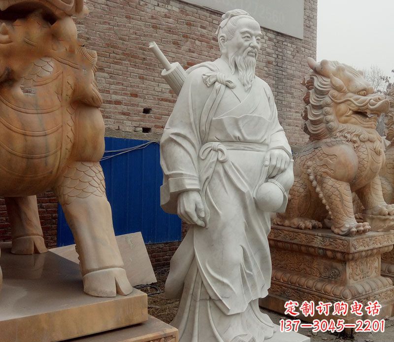 德州孙思邈大理石医学家石雕