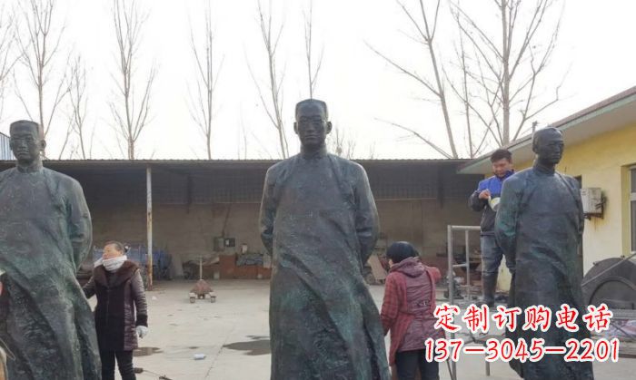德州陶行知人物铜雕 (3)