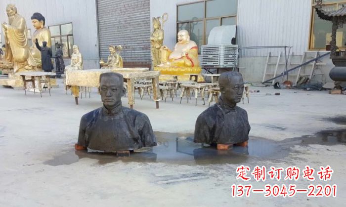 德州陶行知半身像铜雕