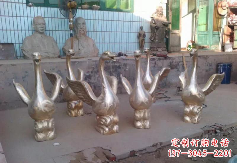 德州天鹅喷泉雕塑