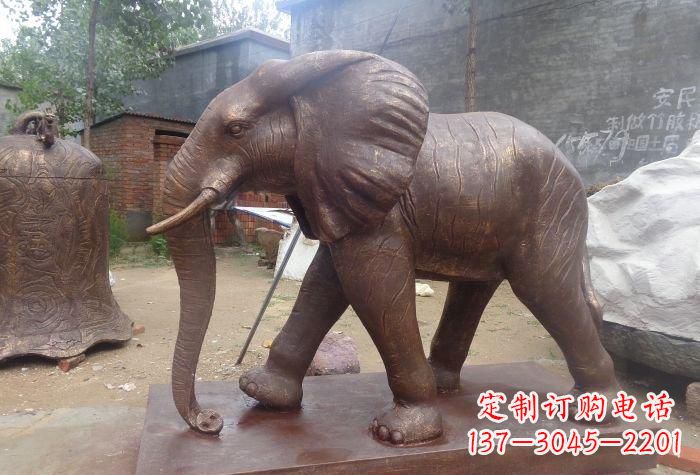 德州铜大象雕塑