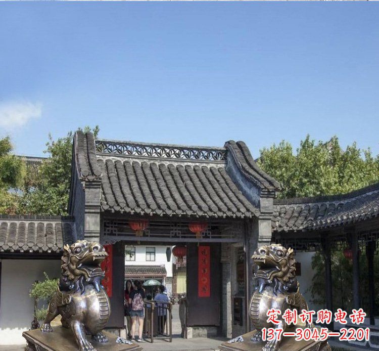 德州铜雕北京狮子庭院动物雕塑