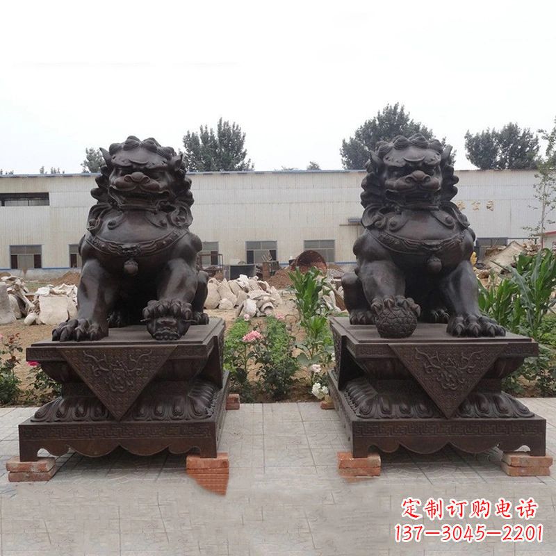 德州铜雕北京狮子