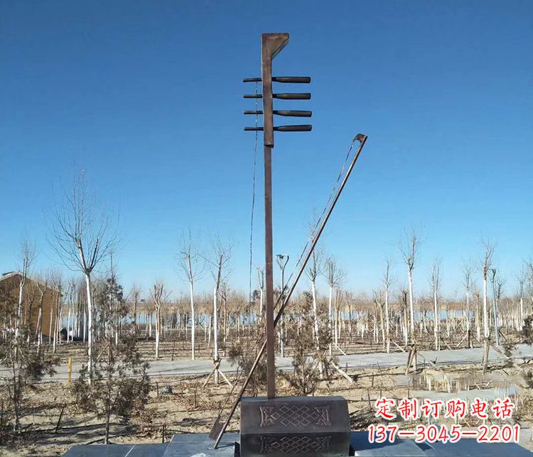 德州铜雕二胡景观雕塑