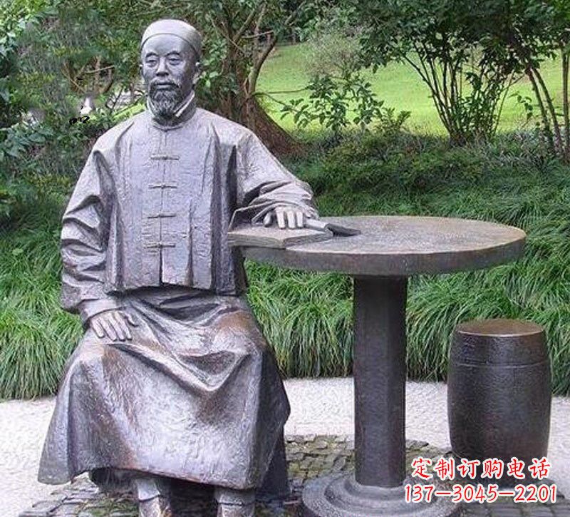 德州铜雕古代名人李鸿章雕塑