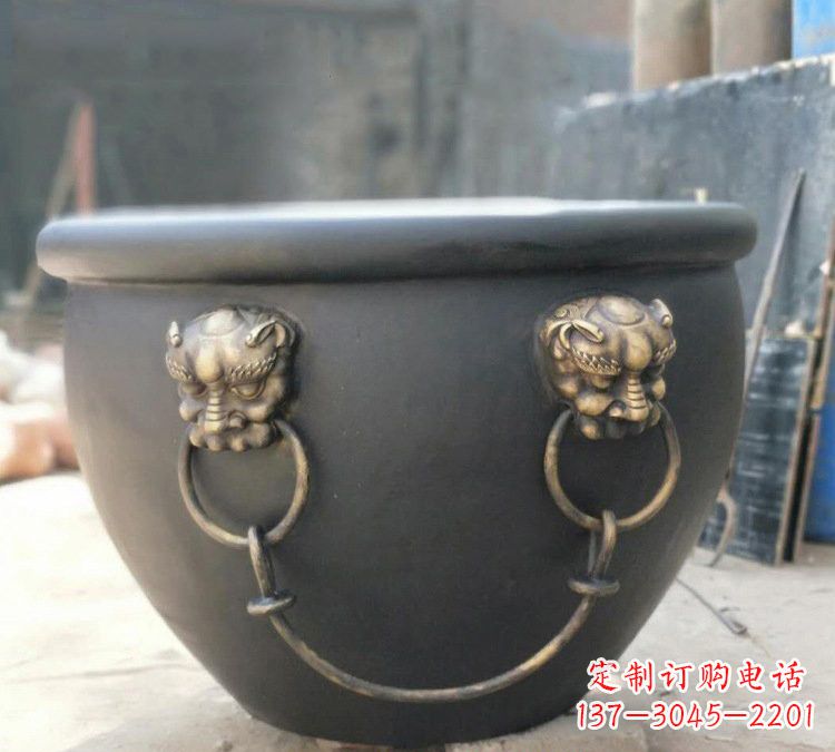 德州铜雕故宫水缸