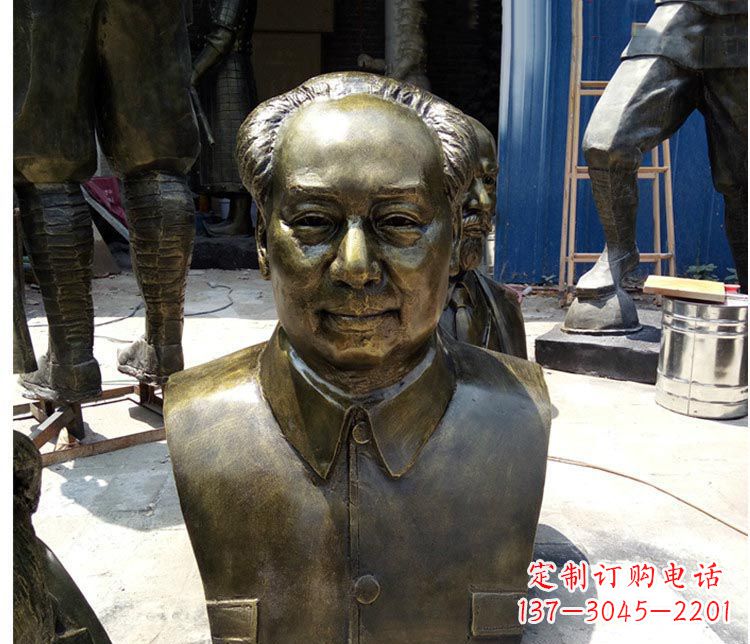 德州铜雕伟人毛主席胸像