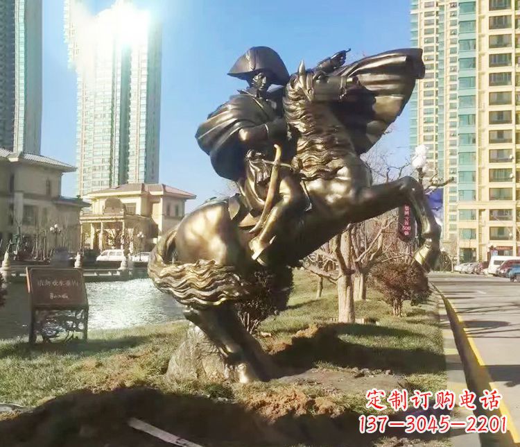 德州铜雕西方骑马雕塑人物