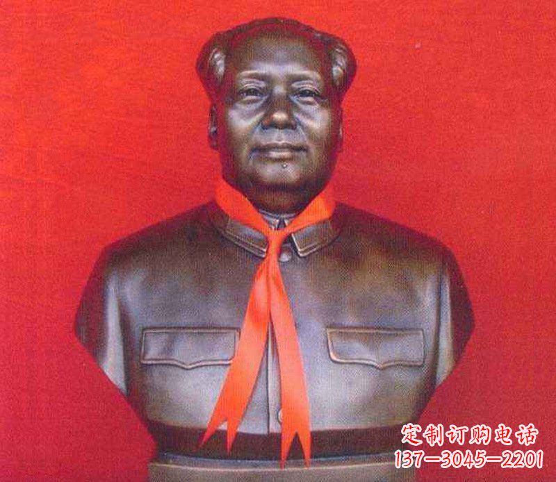 德州铜雕校园红领巾主席雕塑摆件