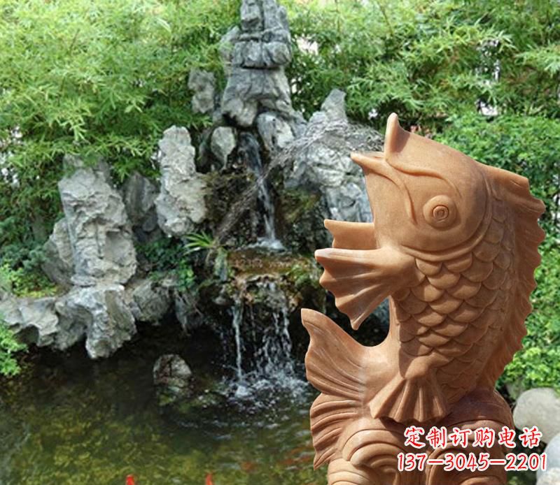 德州晚霞红鲤鱼喷泉