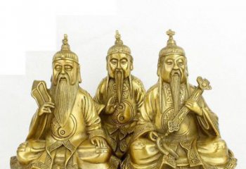 德州三清祖师神像铜雕，古典经典展现