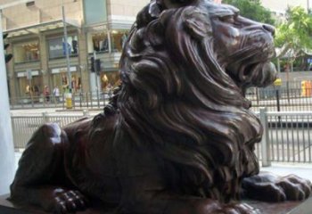 德州汇丰铜狮子雕塑，引领潮流，传承中国古典文化