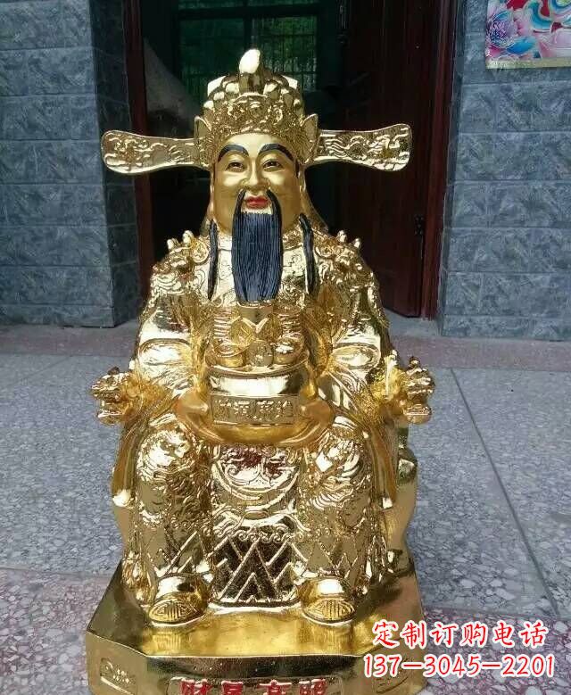 德州文财神铜雕