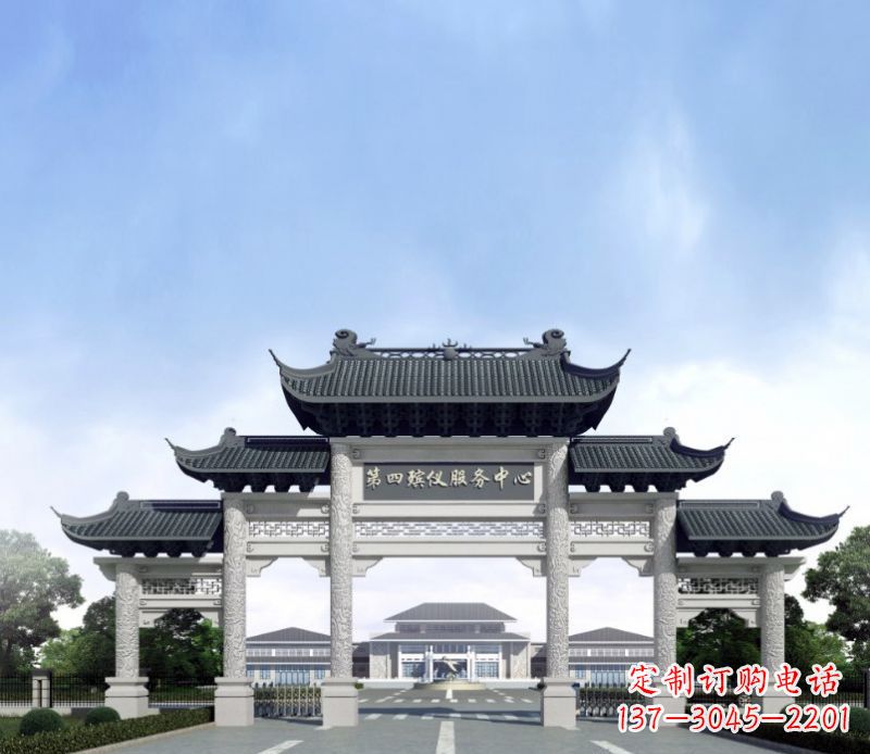 德州五门景观石牌坊