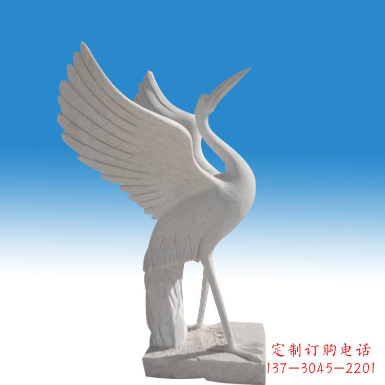 德州仙鹤砂岩雕塑
