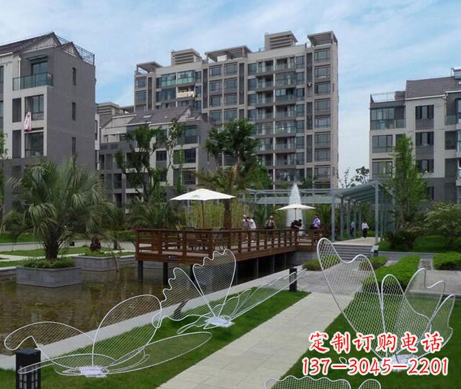 德州小区不锈钢镂空蝴蝶雕塑