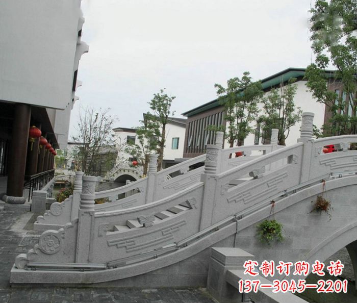 德州小区景观大理石拱桥
