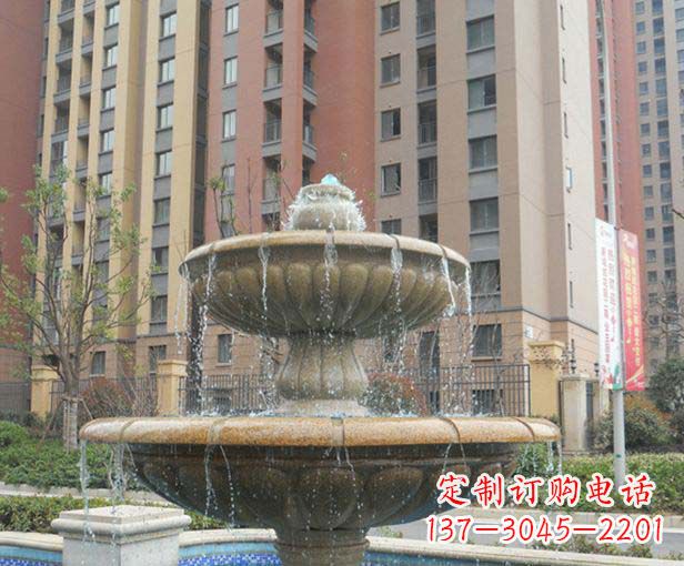 德州小区景观大理石喷泉石雕