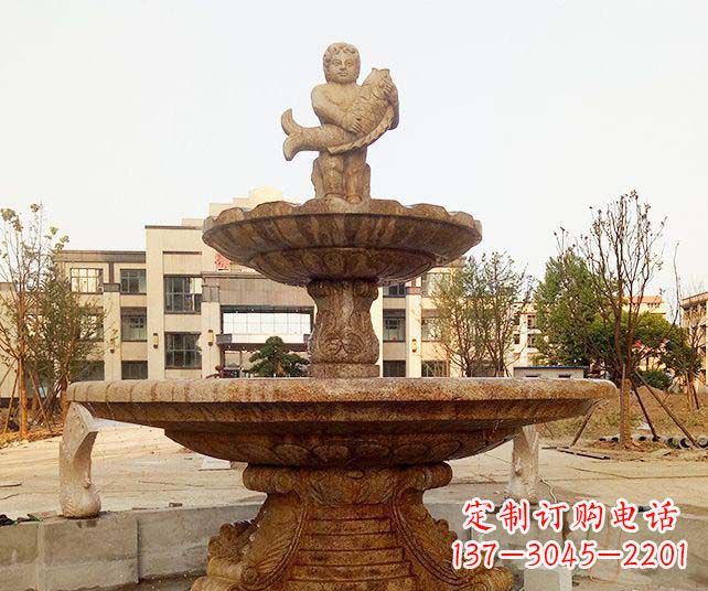 德州小区景观欧式喷泉石雕