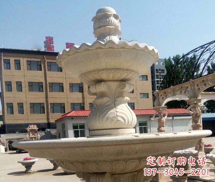 德州小区景观砂岩大型喷泉石雕