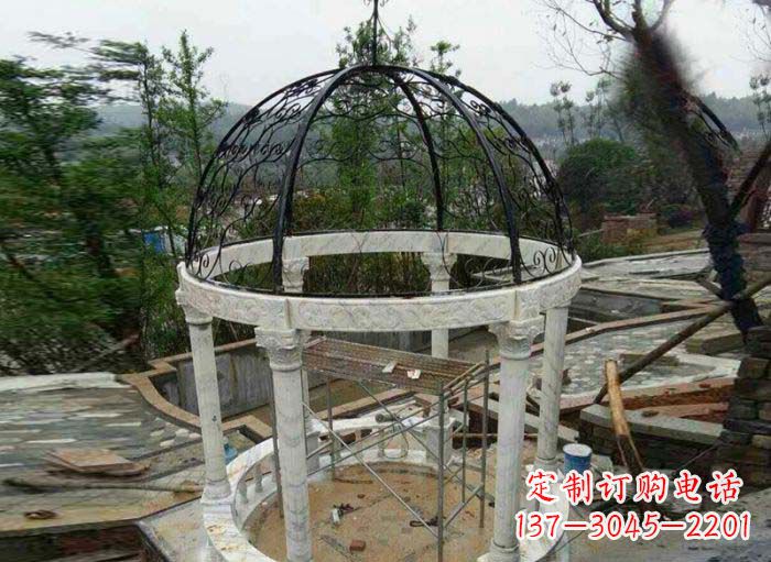 德州小区欧式圆顶凉亭石雕