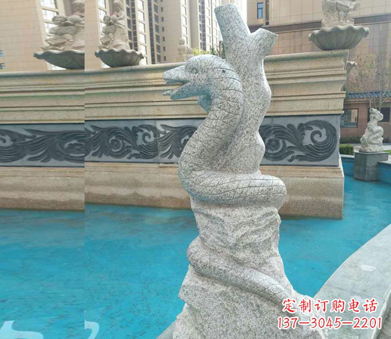 德州小区十二生肖雕塑动物石雕