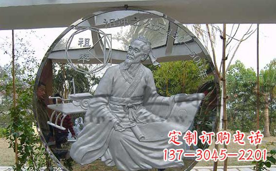 德州校园不锈钢名人浮雕