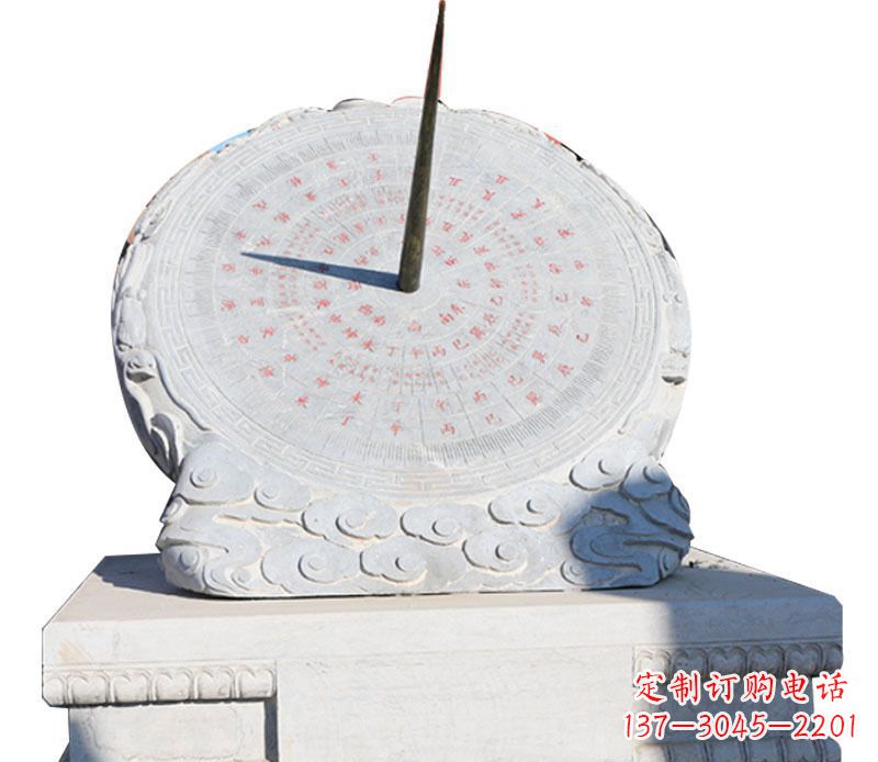 德州校园大理石日晷景观石雕 (3)