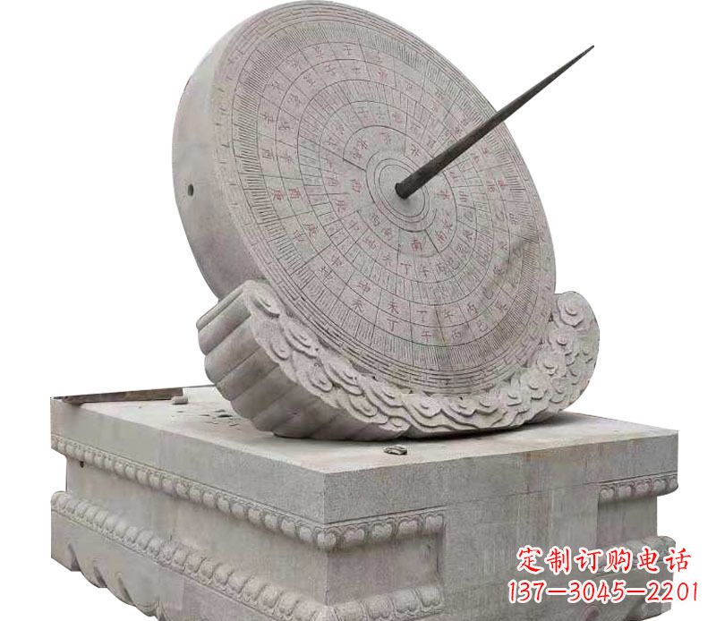 德州校园大理石日晷景观石雕 (2)