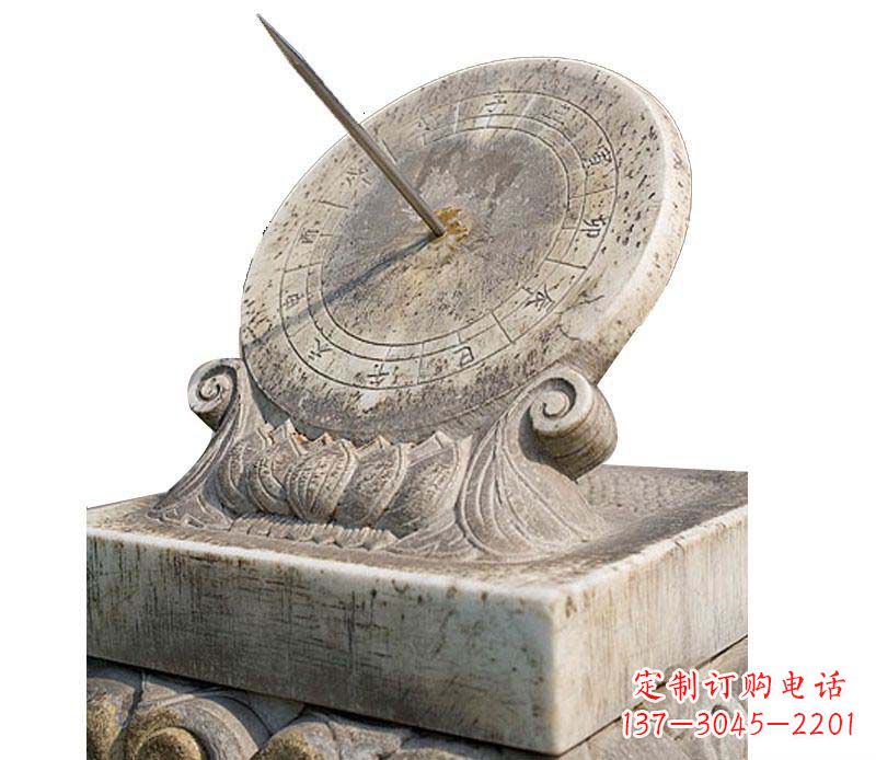 德州校园大理石日晷景观石雕