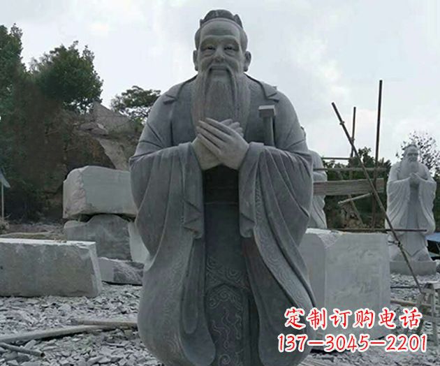 德州校园孔子人物石雕