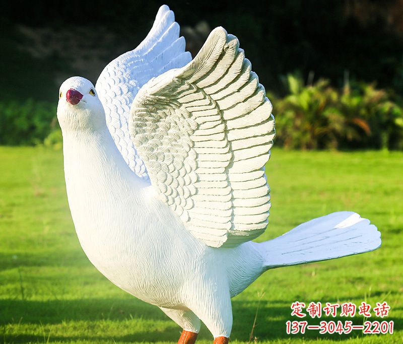 德州写真雕塑和平鸽