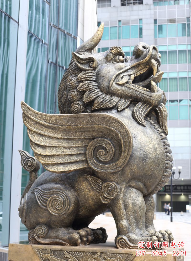 德州獬豸古代神兽铜雕
