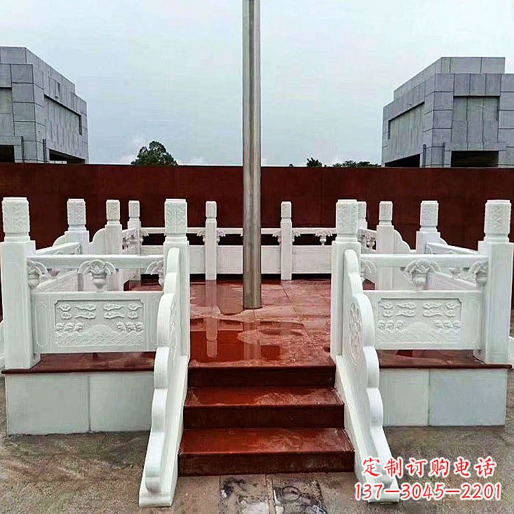 德州学校石雕升旗台
