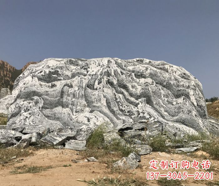 德州雪浪石假山公园景观石雕 (2)