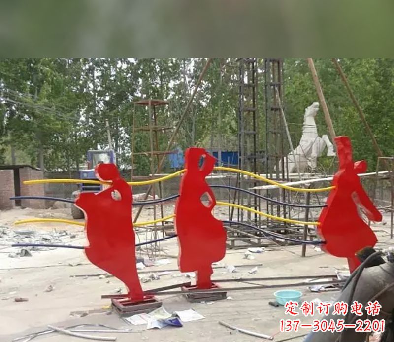 德州音符剪纸雕塑不锈钢