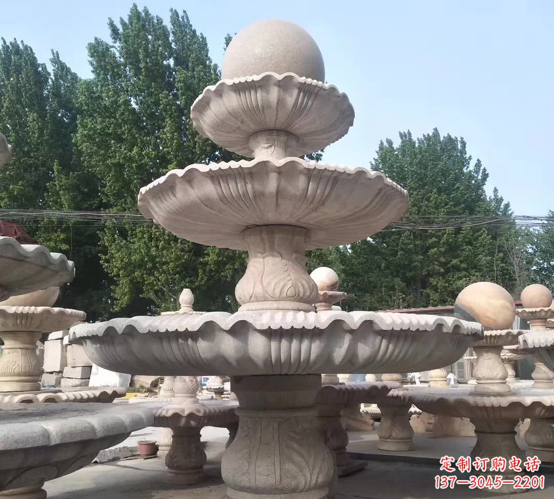 德州音乐风水球石雕