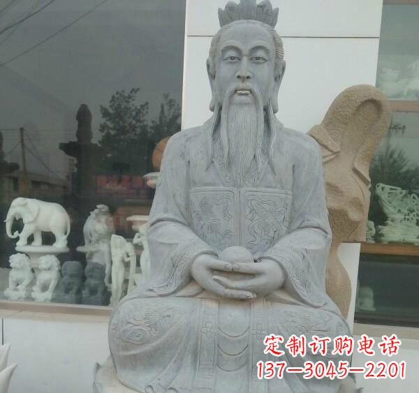 德州元始天尊神像石雕
