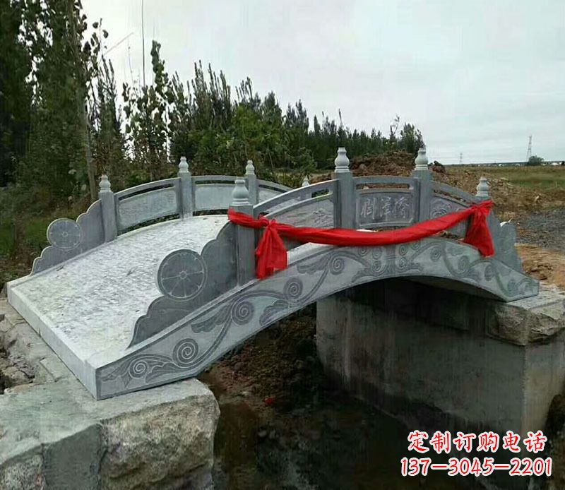 德州园林仿古石拱桥景观雕塑