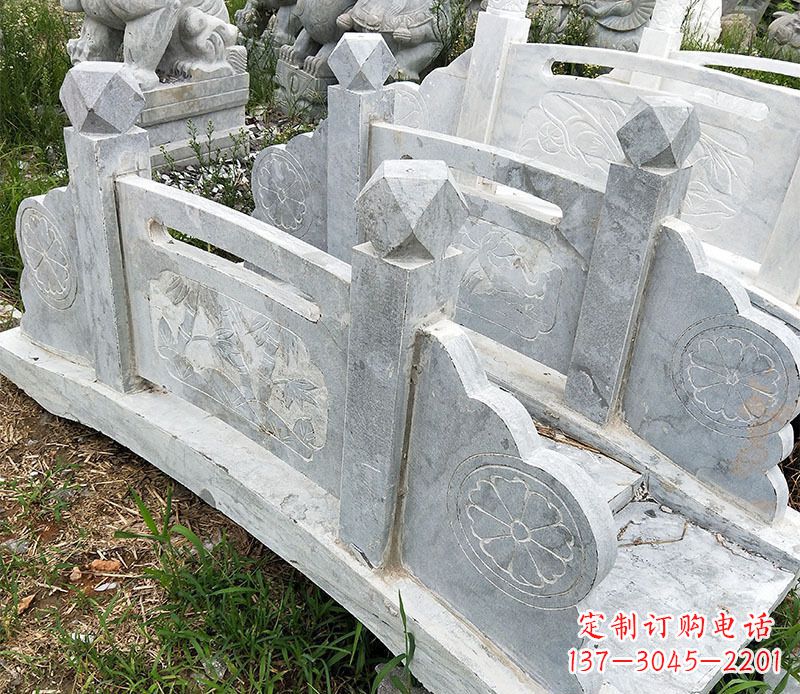 德州园林仿古石拱桥景观石雕 (2)