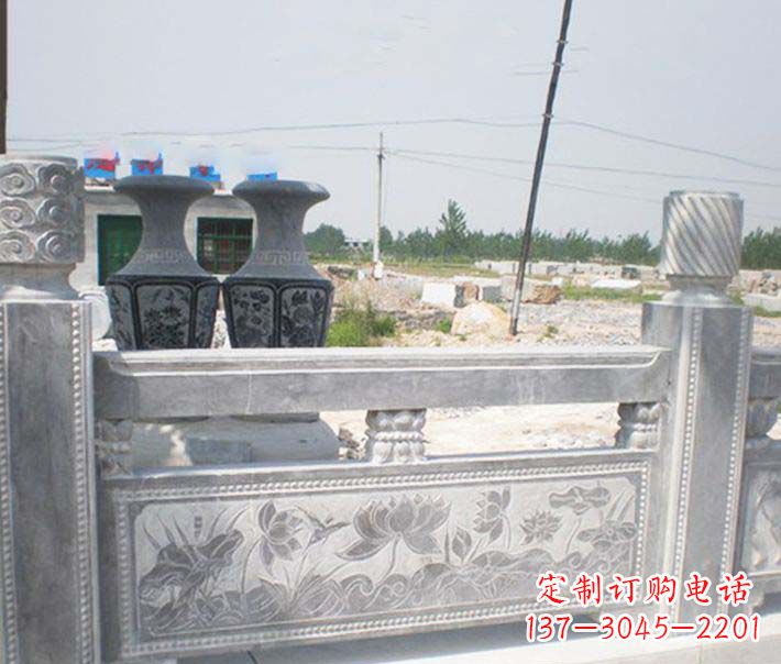 德州园林仿古石栏板景观石雕 (3)