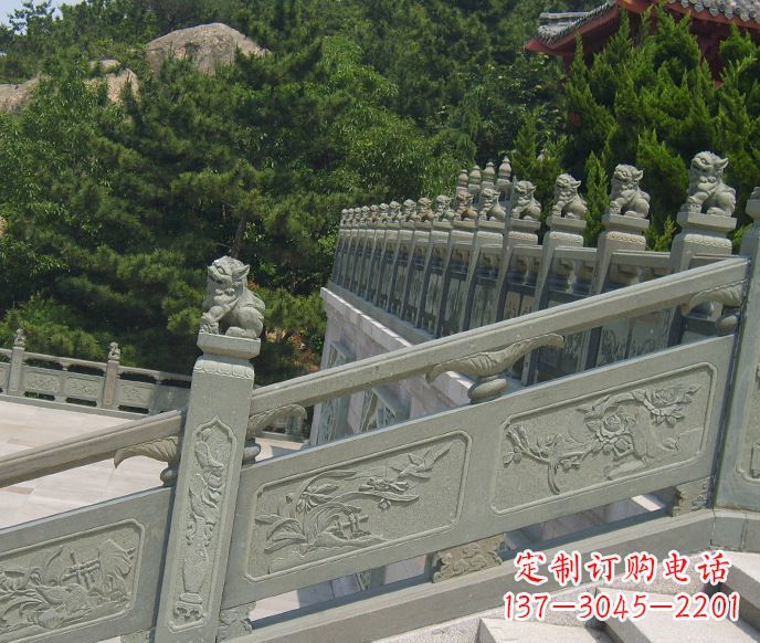 德州园林仿古石栏板景观石雕 (4)
