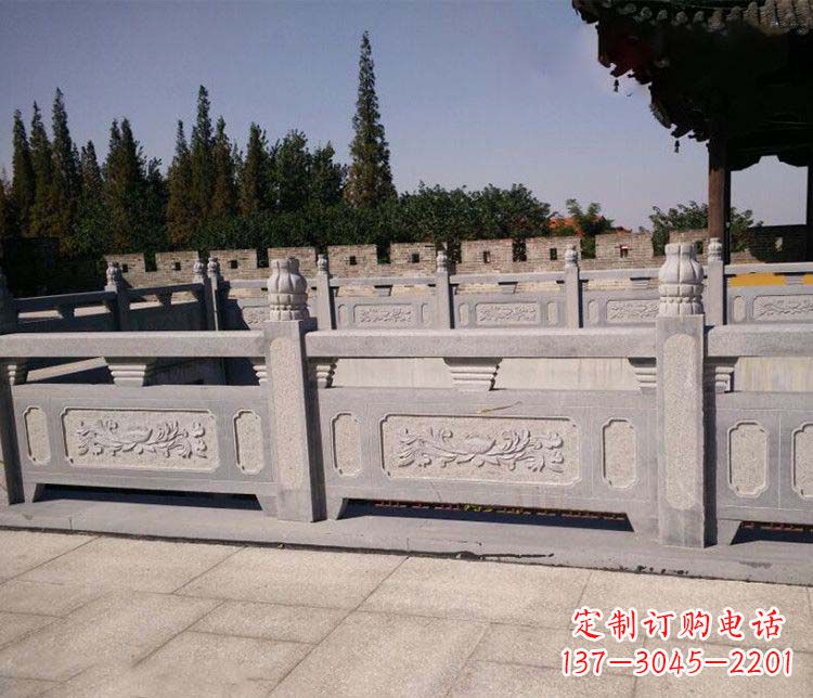 德州园林仿古石栏板景观石雕 (2)